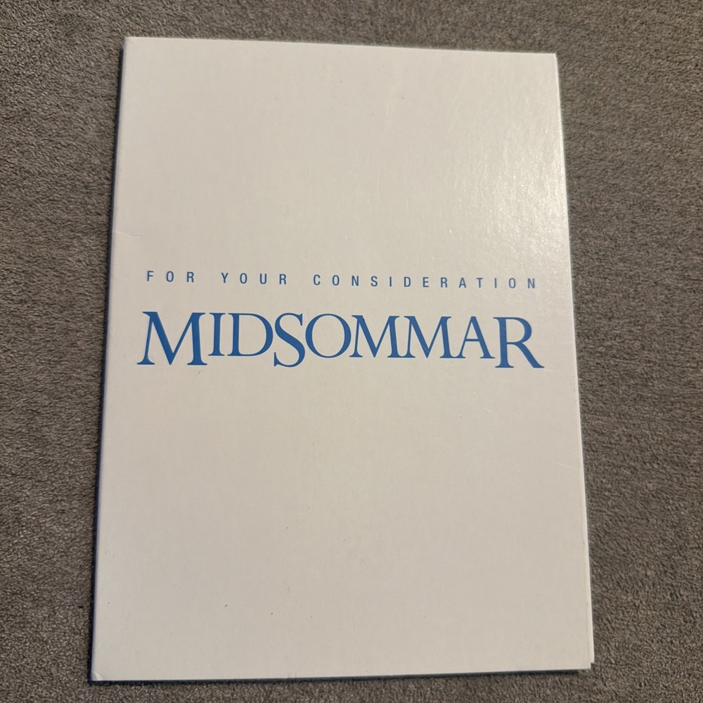 Midsommar For Your Consideration DVD FYC Screener Ari Aster A24 Florence Pugh